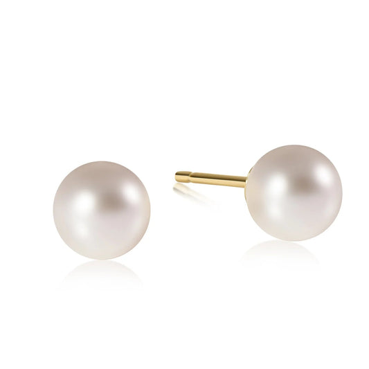 Classic 10mm Ball Stud - Pearl - She Chester