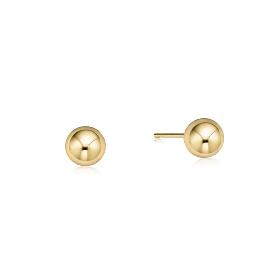 Classic 6mm Ball Stud - Gold - She Chester
