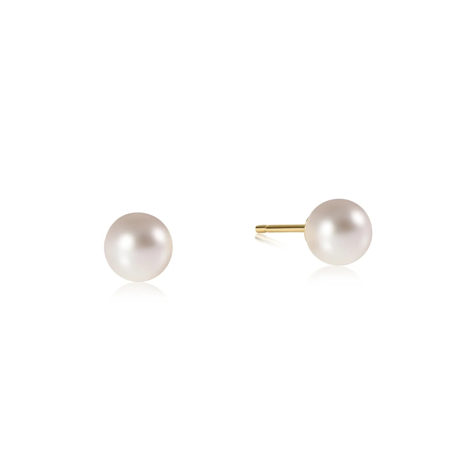 Classic 6mm Ball Stud - Pearl - She Chester