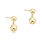 Classic 8mm Ball Drop Stud - Gold - She Chester