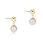 Classic 8mm Ball Drop Stud - Pearl - She Chester