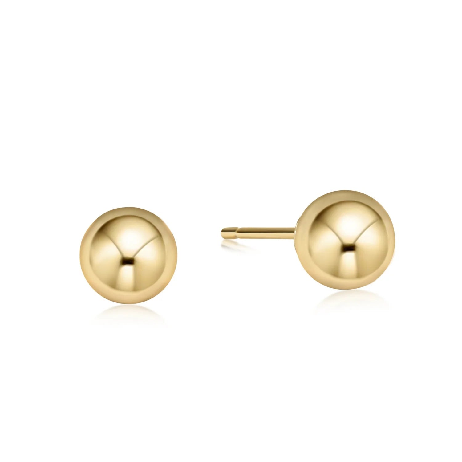 Classic 8mm Ball Stud - Gold - She Chester