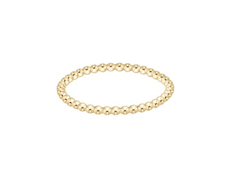 Classic Gold 1.5mm Bead Ring - Size 7 - She Chester