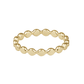 Classic Gold 2.5mm Beaded Disc Ring - Size 7 - She Chester