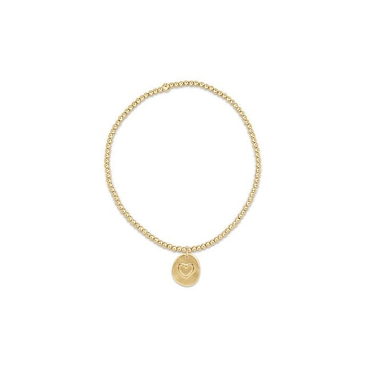 Classic Gold 2mm Bead Bracelet - Inspire Love Smal - She Chester