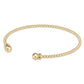 Classic Gold 2mm Bead Cuff - Gold - She Chester