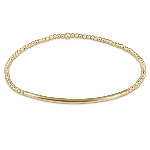 Classic Gold 2mm Bliss Bar - She Chester