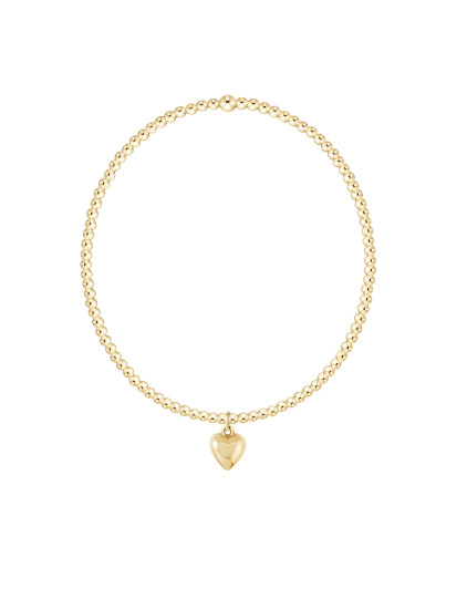 Classic Gold 2mm Bracelet - Love Plush Small Gold - She Chester