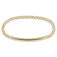 Classic Gold 3mm Bead Bracelet - Bliss Bar Smooth - She Chester