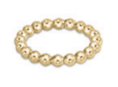 Classic Gold 3mm Bead Ring - 7 - She Chester