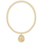 Classic Gold 3mm Bracelet - Inspire America Gold Disc - She Chester