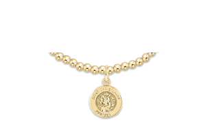 Classic Gold 3mm Bracelet - Protection Gold Disc - She Chester