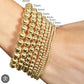 Classic Gold 4mm Gold Bracelet - She Chester