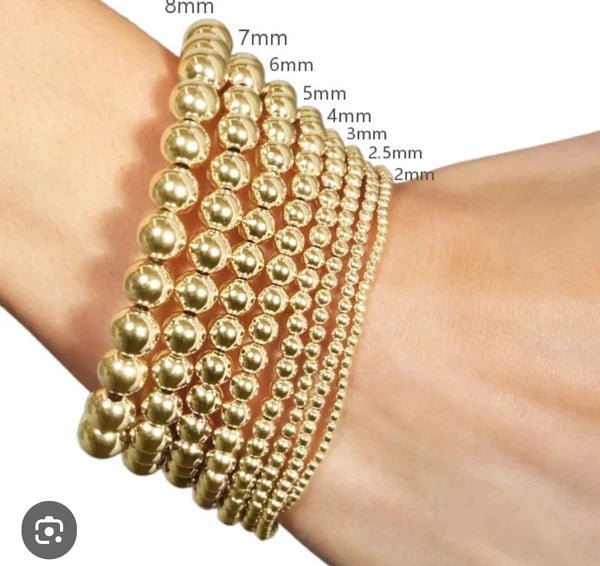 Classic Gold 4mm Gold Bracelet - She Chester