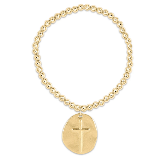 Classic Gold 4mm Inspire Large Charm Bracelet - She Chester