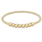 Classic Gold Beaded Bliss 2.5mm Bead Bracelet - 5mm Gold - She Chester