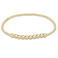 Classic Gold Beaded Bliss 2mm Bead Bracelet - 4mm Gold - She Chester