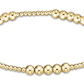 Classic Gold Blissful 4mm Bead Bracelet - She Chester