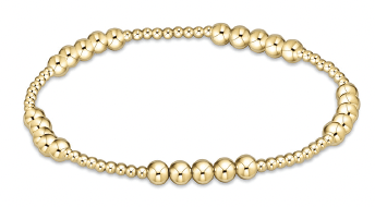 Classic Gold Blissful 4mm Bead Bracelet - She Chester