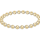 Classic Grateful Pattern 5mm Bead Bracelet - Mixed Metal - She Chester