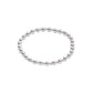 Classic Grateful Pattern Sterling Pearl 4mm Bead Bracelet - She Chester