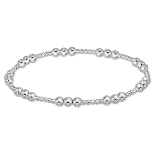 Classic Joy 4mm Pattern Bracelet - Silver - She Chester