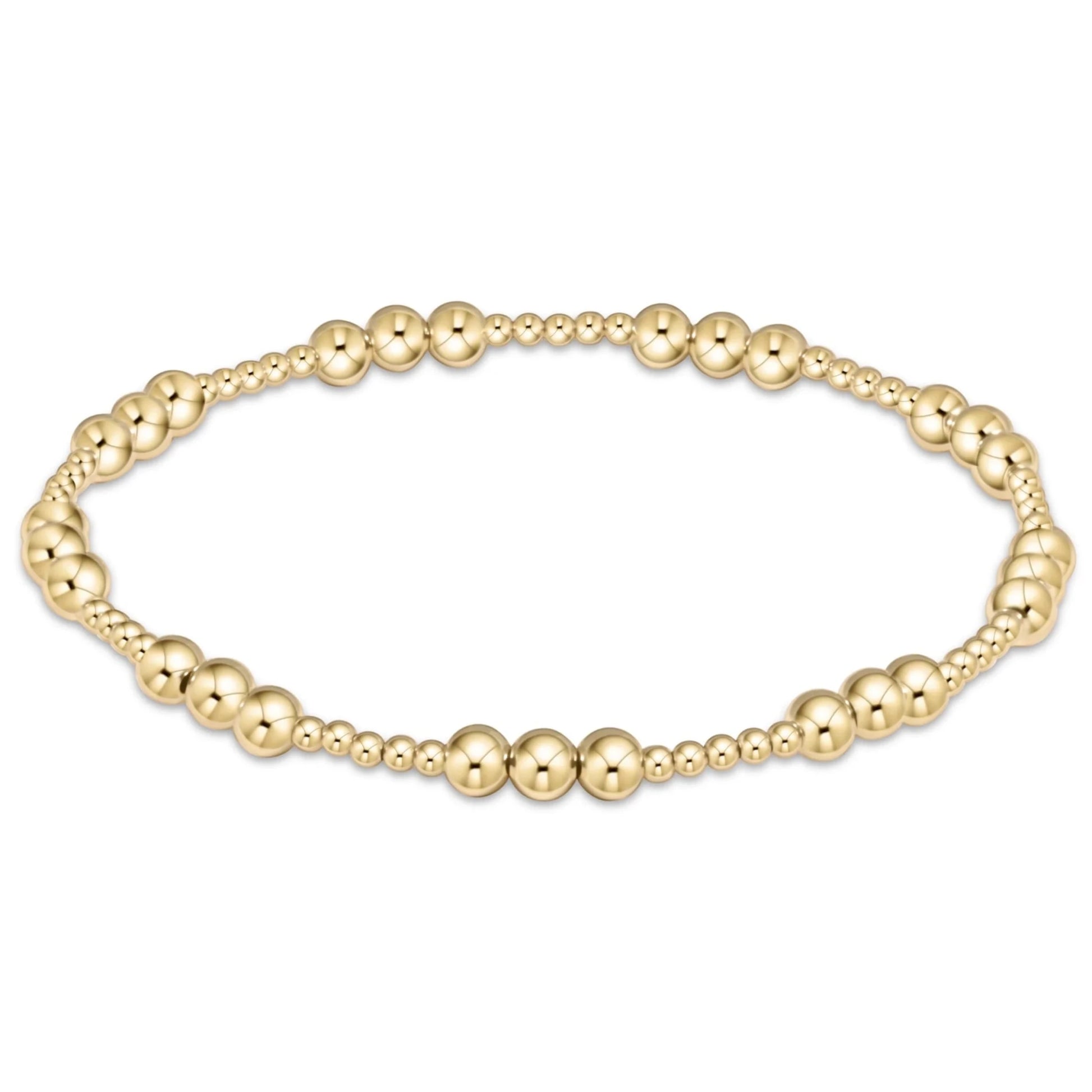 Classic Joy Pattern 4mm Bead - Gold - She Chester