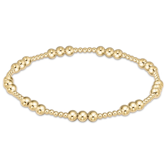 Classic Joy Pattern 4mm Bead - Gold - She Chester