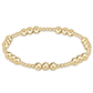 Classic Joy Pattern 5mm Bead Gold Bracelet - She Chester