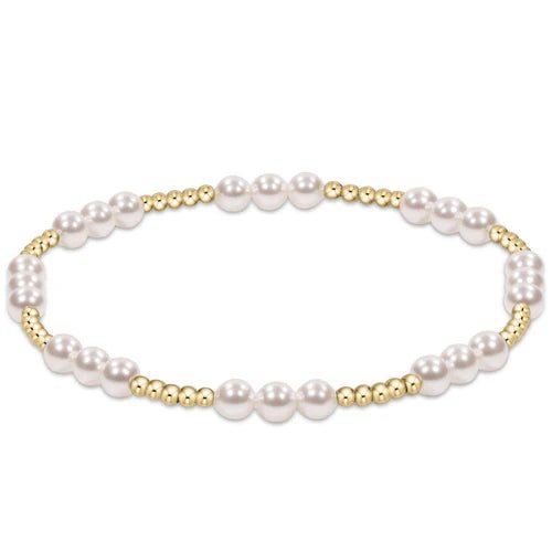 Classic Joy Pattern Pearl 4mm Bead Bracelet - She Chester