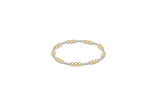 Classic Mixed Metal Joy 4mm Bead Bracelet - She Chester