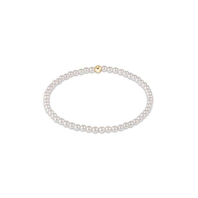 Classic Pearl 3mm Bead Bracelet - She Chester
