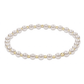 Classic Pearl Gold Grateful 4mm Bead Bracelet - She Chester