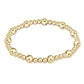 Classic Sincerity Pattern 6mm Gold Bracelet - She Chester