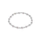 Classic Sincerity Pattern Sterling 4mm Bead Bracelet - Pearl - She Chester