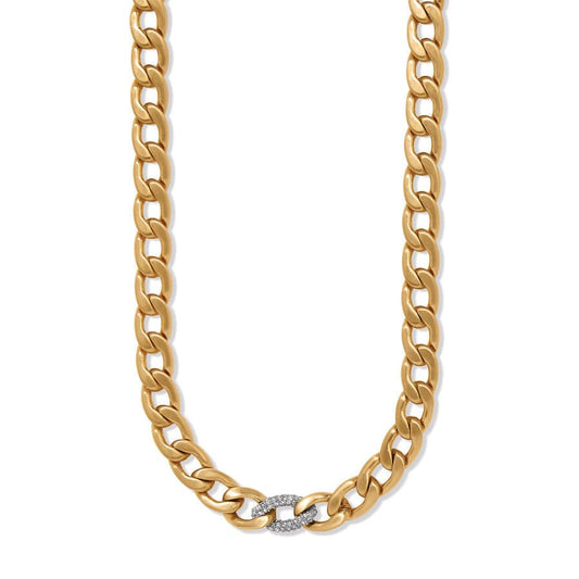 Cleo Pave Gold Necklace - JM7650 - She Chester