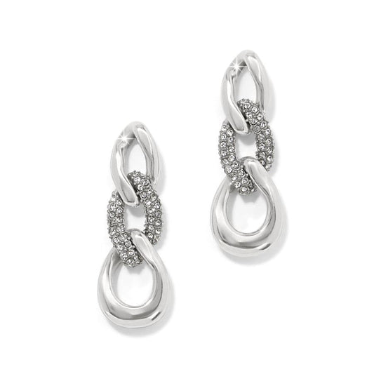 Cleo Pave Silver Post Drop - JA0066