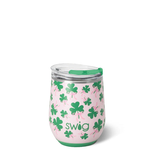 Clover Crush Stemless Wine Cup 12oz - She Chester