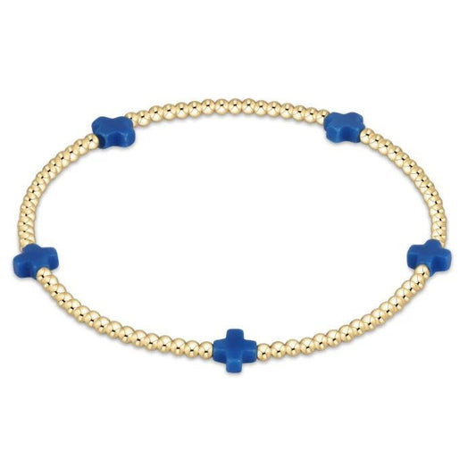 Cobalt Mini Cross 2mm Gold - She Chester