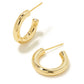 Collette Gold Huggie Earrings - She Chester