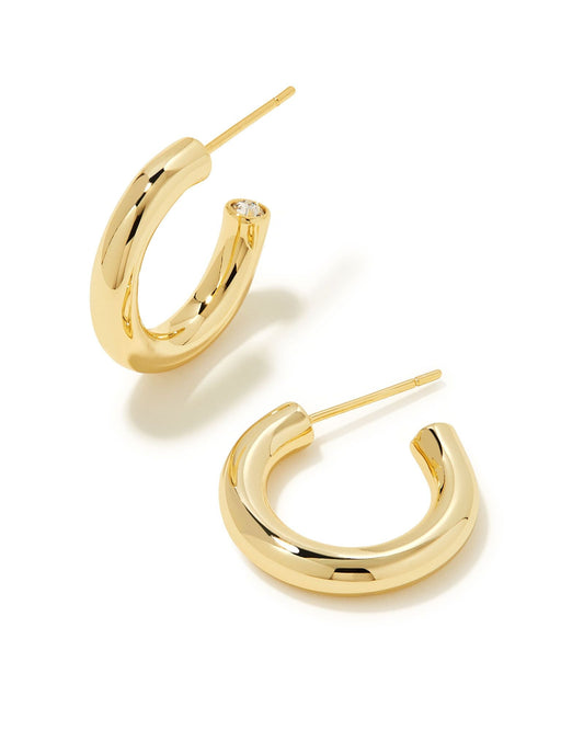 Collette Gold Huggie Earrings - She Chester