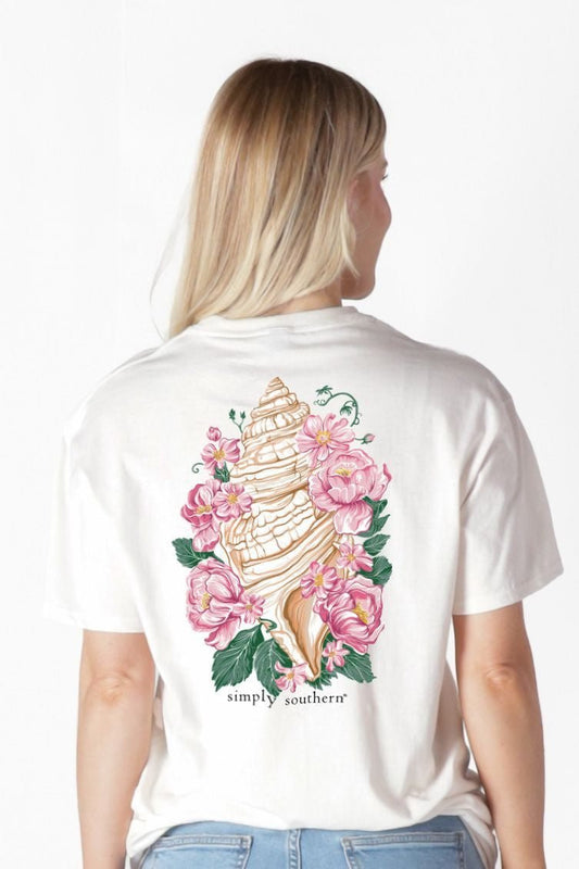 Conch Shell White Tee - She Chester