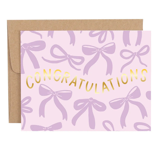 Congrats Bow Card - She Chester