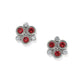 Constella Cluster Red Post Earrings JA0098 - She Chester