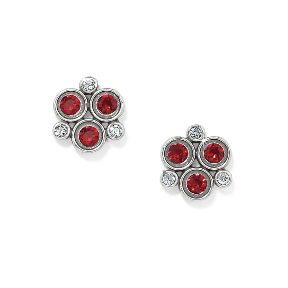 Constella Cluster Red Post Earrings JA0098 - She Chester