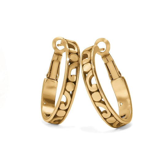 Contempo Gold Lever Back Hoops - JA9905 - She Chester