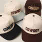 COWBOY Brown Brim Two - Tone Trucker Hat - She Chester