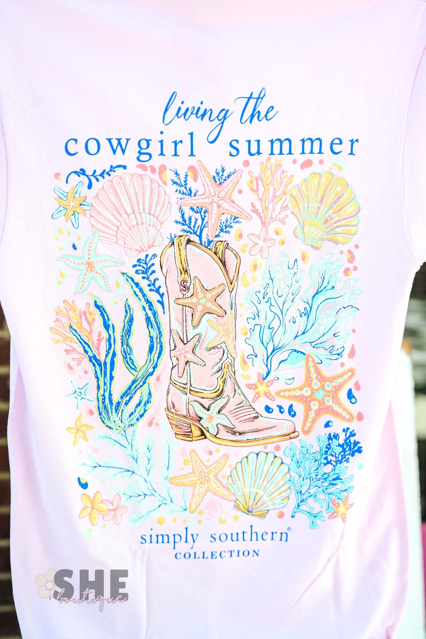 Cowgirl Summer Mineral Wash Tee - She Chester