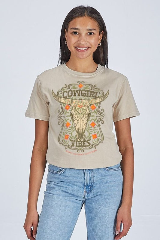 Cowgirl Vibes Tee - She Chester