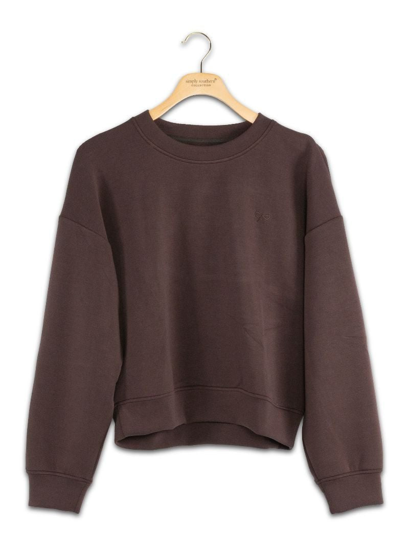Cozy Coffee Crop SS Pullover - She Chester